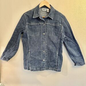 Vintage‎ Chicos Design Denim Jacket  - Size 2 (Large)